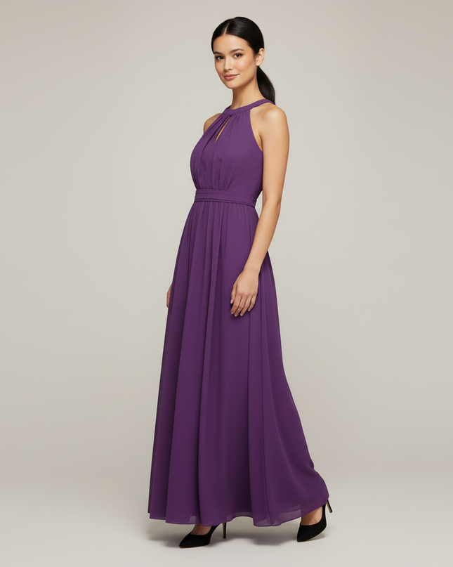 Jugendweihe Kleider Lila Multiway Maxi Festkleid - Ansicht 3