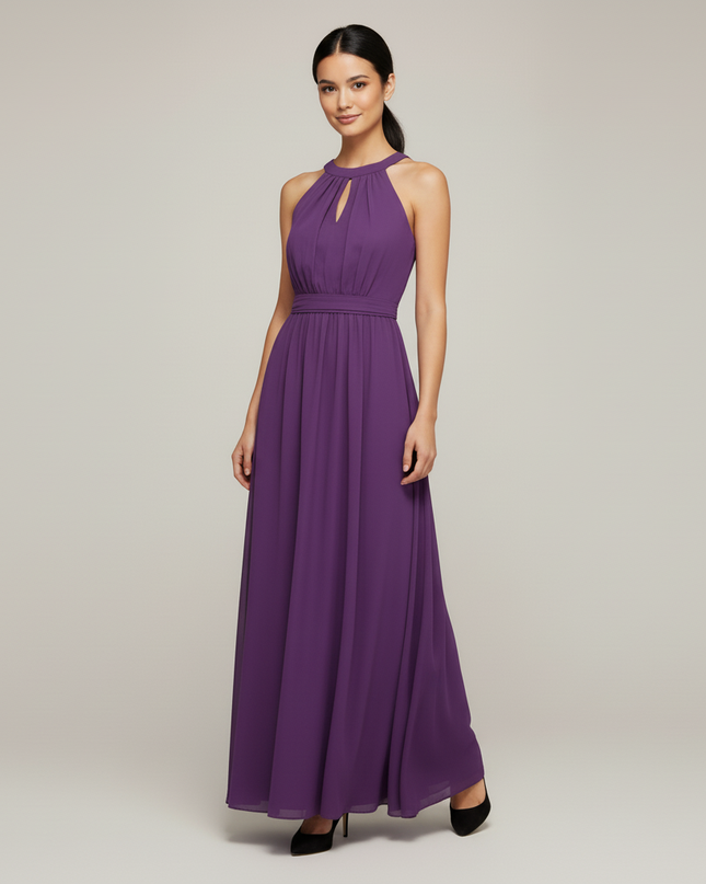 Jugendweihe Kleider Lila Multiway Maxi Festkleid - Ansicht 5