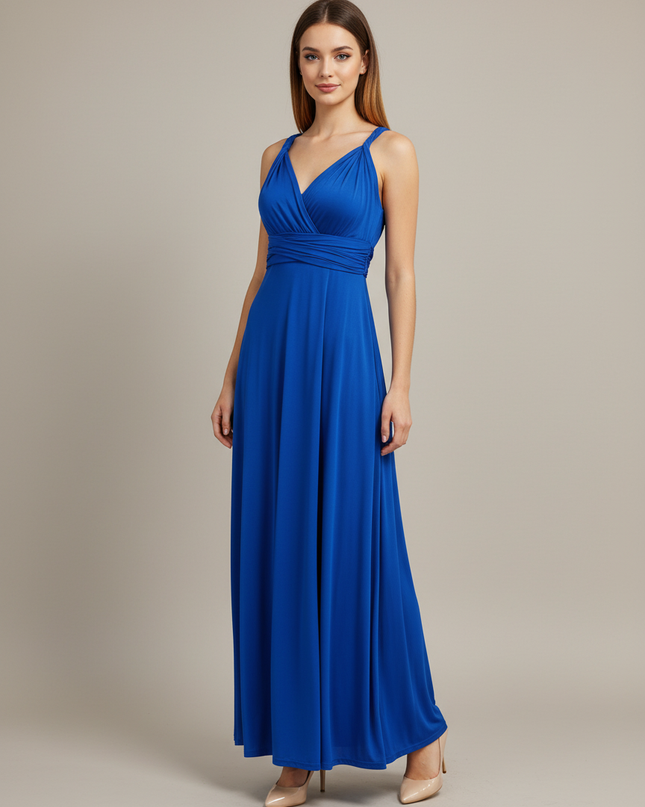 Kleid Jugendweihe Blau Royalblau Maxikleid Multiway - Ansicht 1