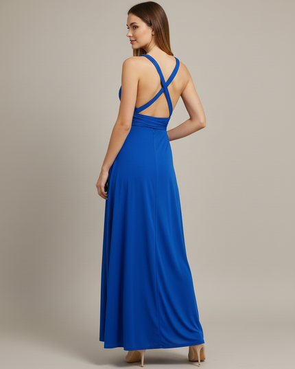 Kleid Jugendweihe Blau Royalblau Maxikleid Multiway - Ansicht 2