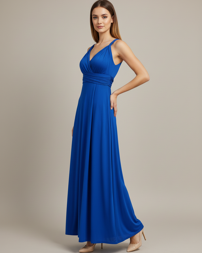 Kleid Jugendweihe Blau Royalblau Maxikleid Multiway - Ansicht 3