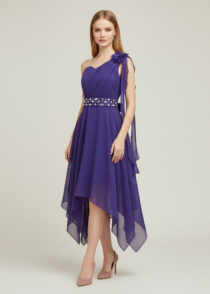 Jugendweihe Kleid Lila Hochzeit Neckholder | Festlich - Ansicht 1