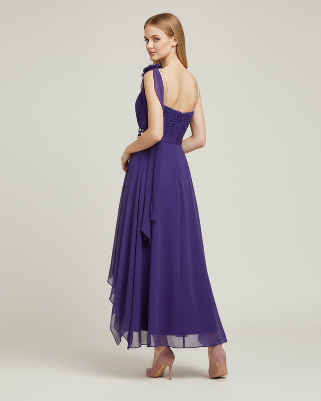 Jugendweihe Kleid Lila Hochzeit Neckholder | Festlich - Ansicht 2