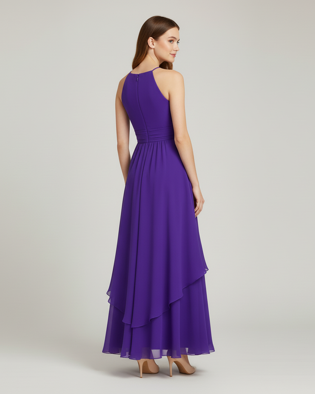 Jugendweihe Kleid Lila Lang mit Strass | Festlich - Ansicht 2